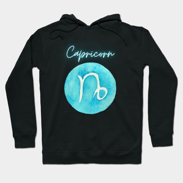 Capricorn zodiac sign Hoodie by Dress Wild